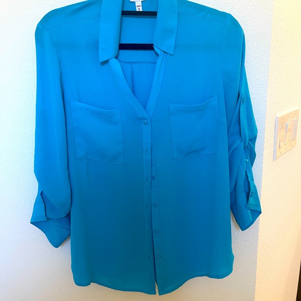 Elegant Blue Women's Top